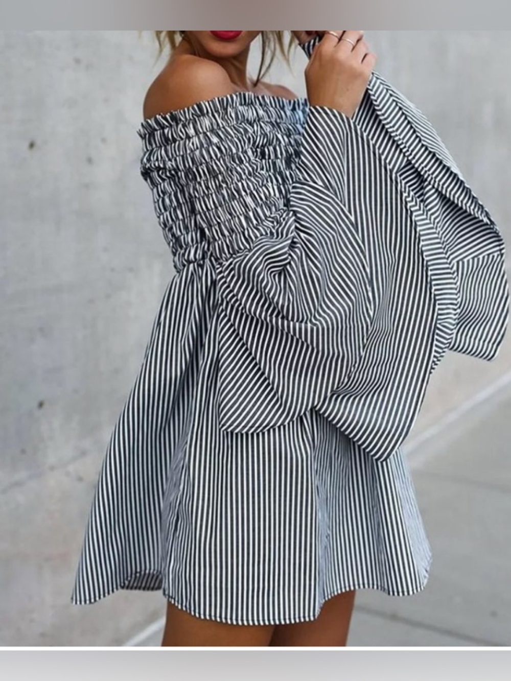 L’Atiste by Amy Off the Shoulder Cotton Dress, small. NEW!